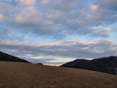 夕景の丘